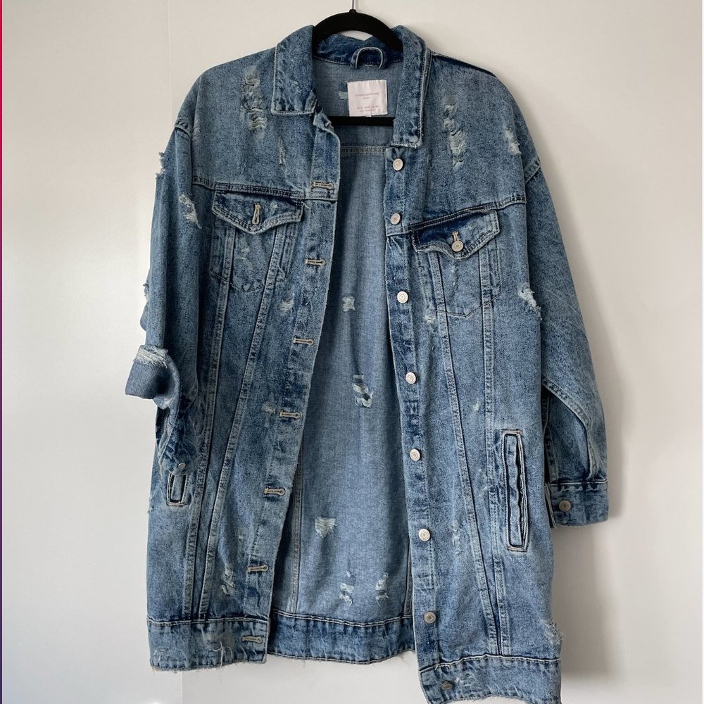 Zara Longline Denim Jacket